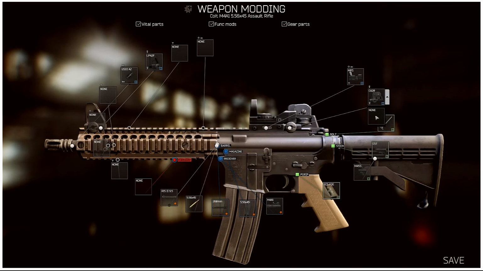 Here's another look at extensive weapon customisation in Escape from Tarkov VG247